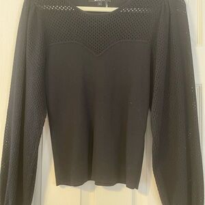 DKNY Black Long Sleeve Top